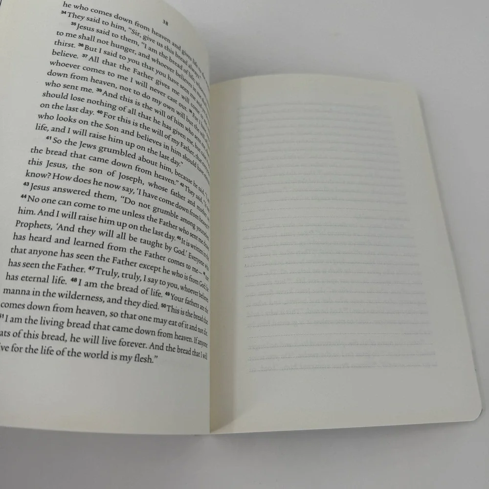 Crossway ESV Scripture Journal Gospel of John Paperback Black Gold Foil Accent